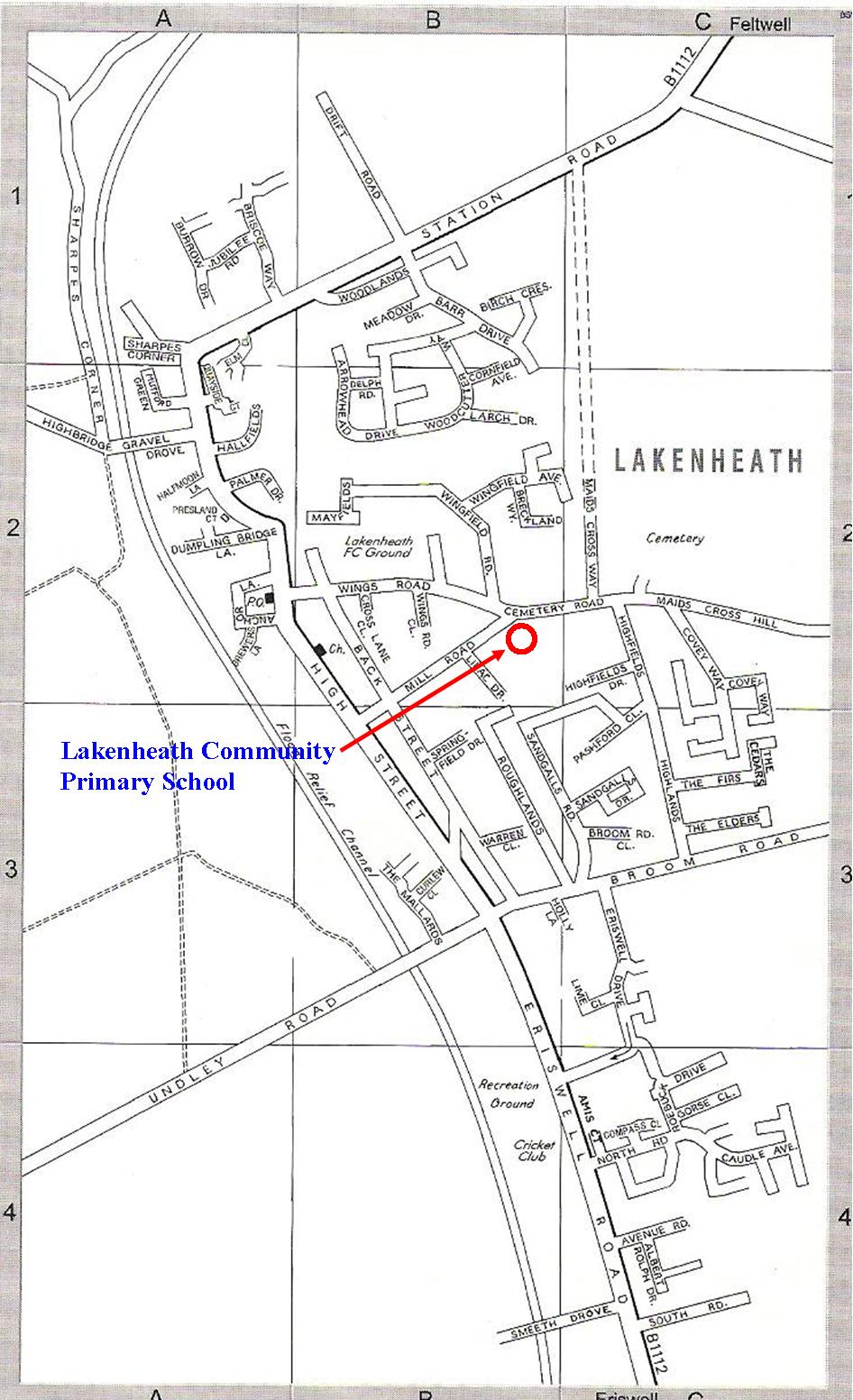 Map of Lakenheath