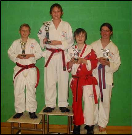 Sam on podium (sparring)