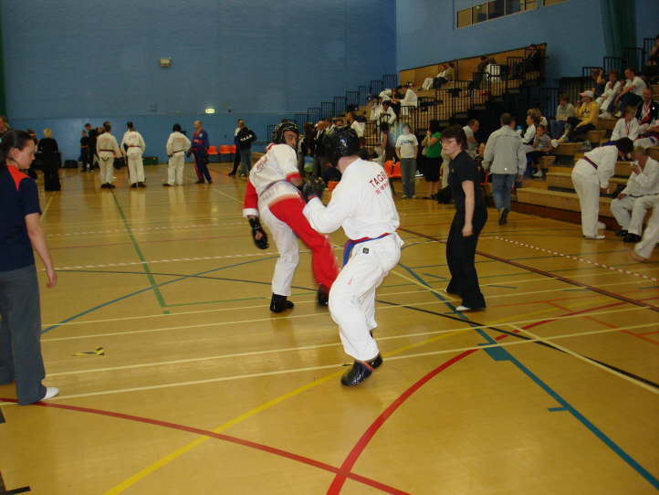 Simon Carroll in action at North Mids Comp 08